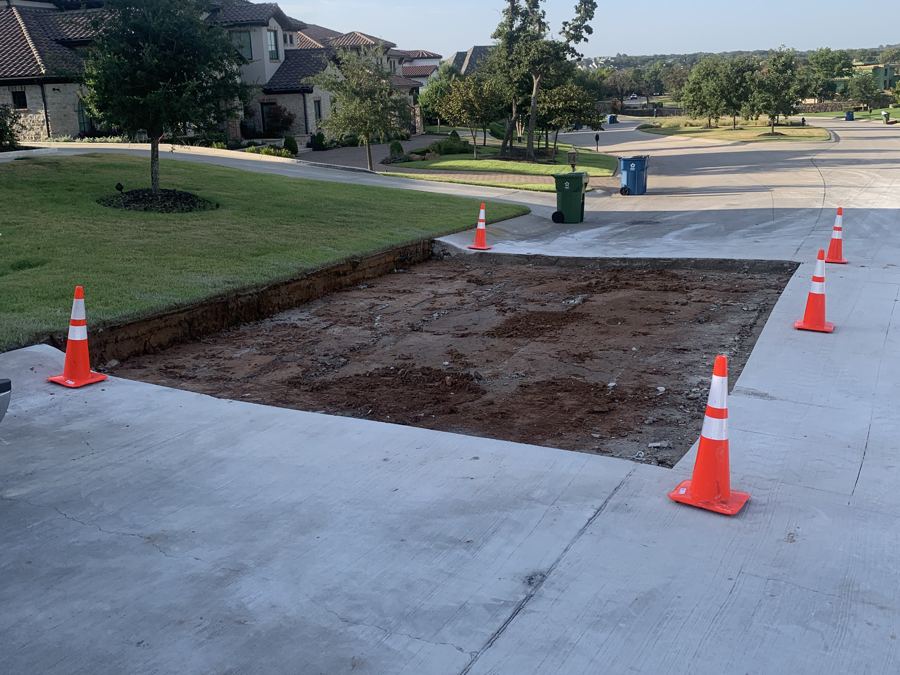 Street paving rebar in Westlake